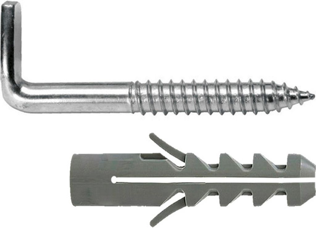 WOLFPACK LINEA PROFESIONAL 13136405 Sanitärkit Einputzarmatur mit Spreizdübel Ø 12 x 60 mm. Warmwasserbereiter/Heizungsbefestigung, mehrfarbig