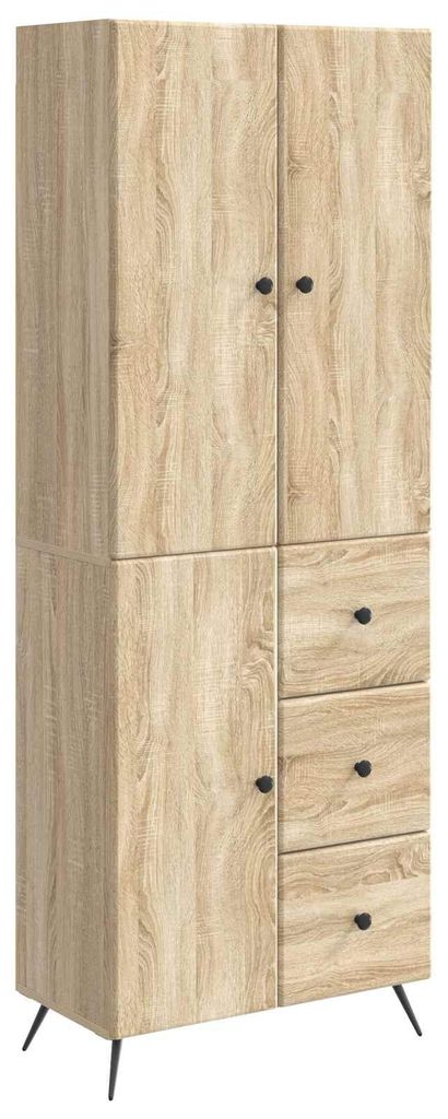 vidaXL Schrankset 2 pcs Sonoma-Eiche Holzwerkstoff