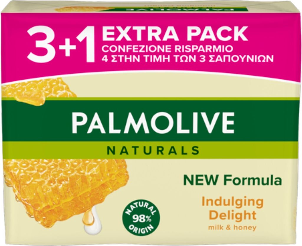 Miele Italienische Seife 3 + 1Stück - Palmolive Produktbild 