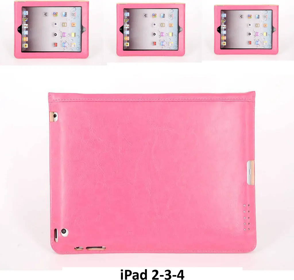Custodia Rosa per iPad 2/3/4 a Libro | Cover Smart con Stand Magnetico