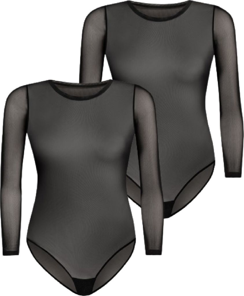 Teyli 2-pack: Dámské síťované body s dlouhými rukávy Ero Obrázek produktu 