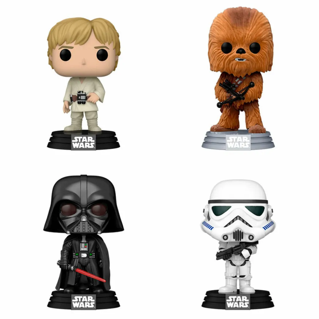 Décoration de Bureau Star Wars New Classics Pack 4 Figurines POP - 2