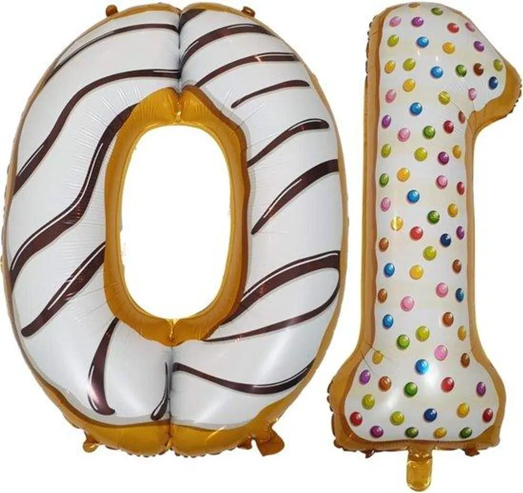 Déco Anniversaire 10 Ans : Ballon Donut XL pour Fête Fille et Garçon