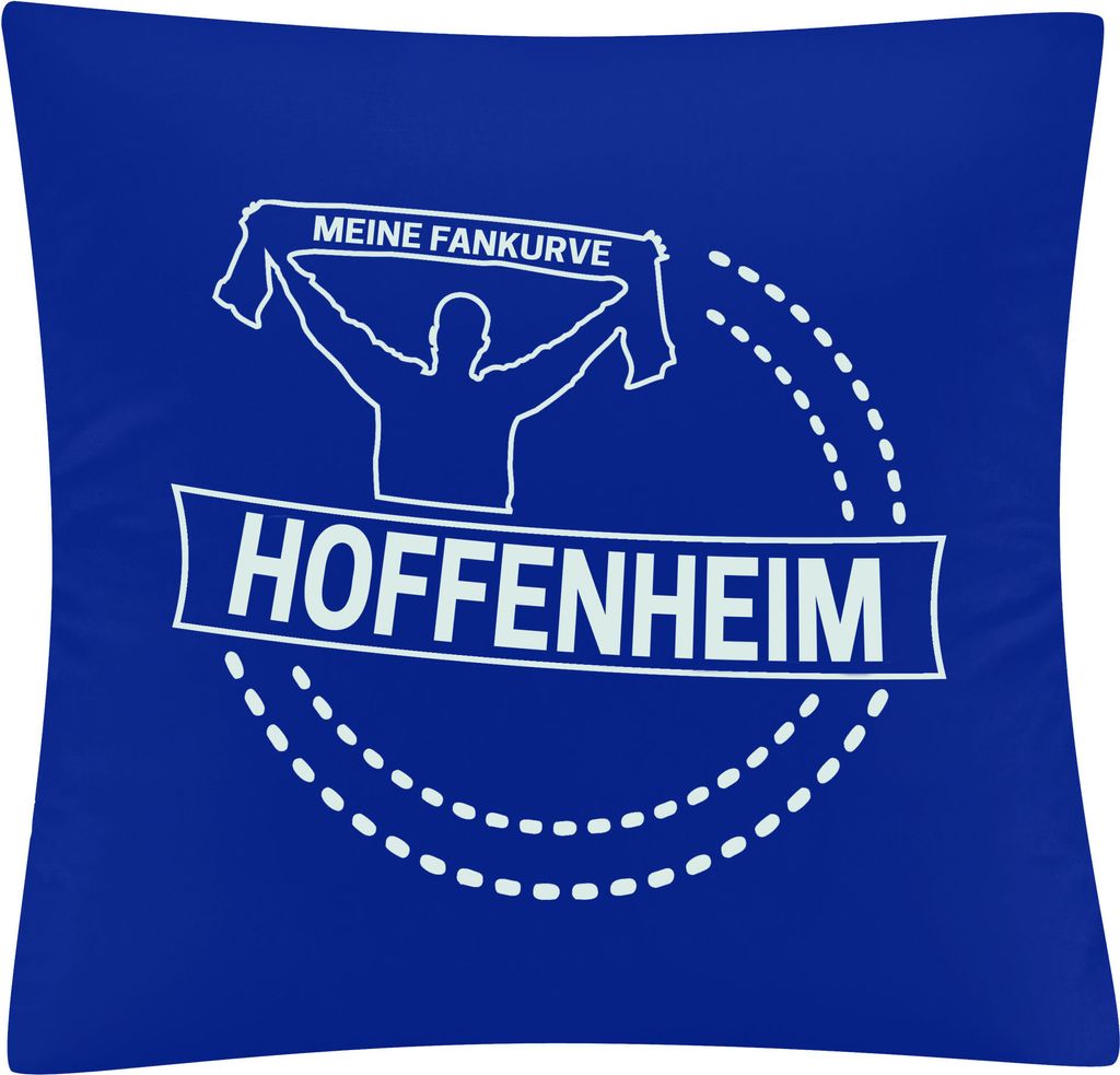 multifanshop Kissenbezug - Hoffenheim - Meine Fankurve, blau, Größe one size