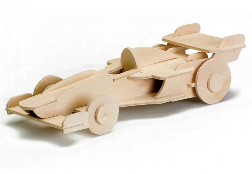 PEBARO Laubsägevorlage Rennwagen 3D