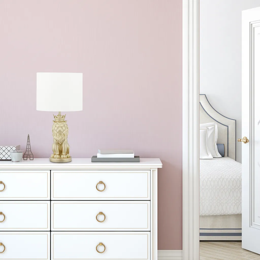 Lampada da Tavolo Leone Oro Relaxdays | Design Elegante e Moderno - 3