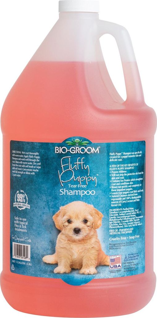 BioGroom Fluffy Puppy Tränen freies Shampoo, Konzentrat 1:2, 3.8 L (Verdünnt 11.4 L)