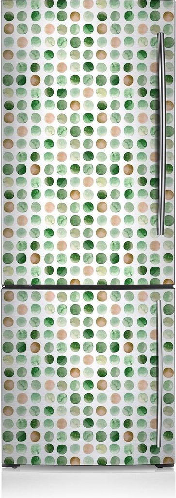 Kühlschrank Aufkleber Kühlschrankmagnete Dekoration Kühlschrankfolie 60x205 cm - Bunte Punkte
