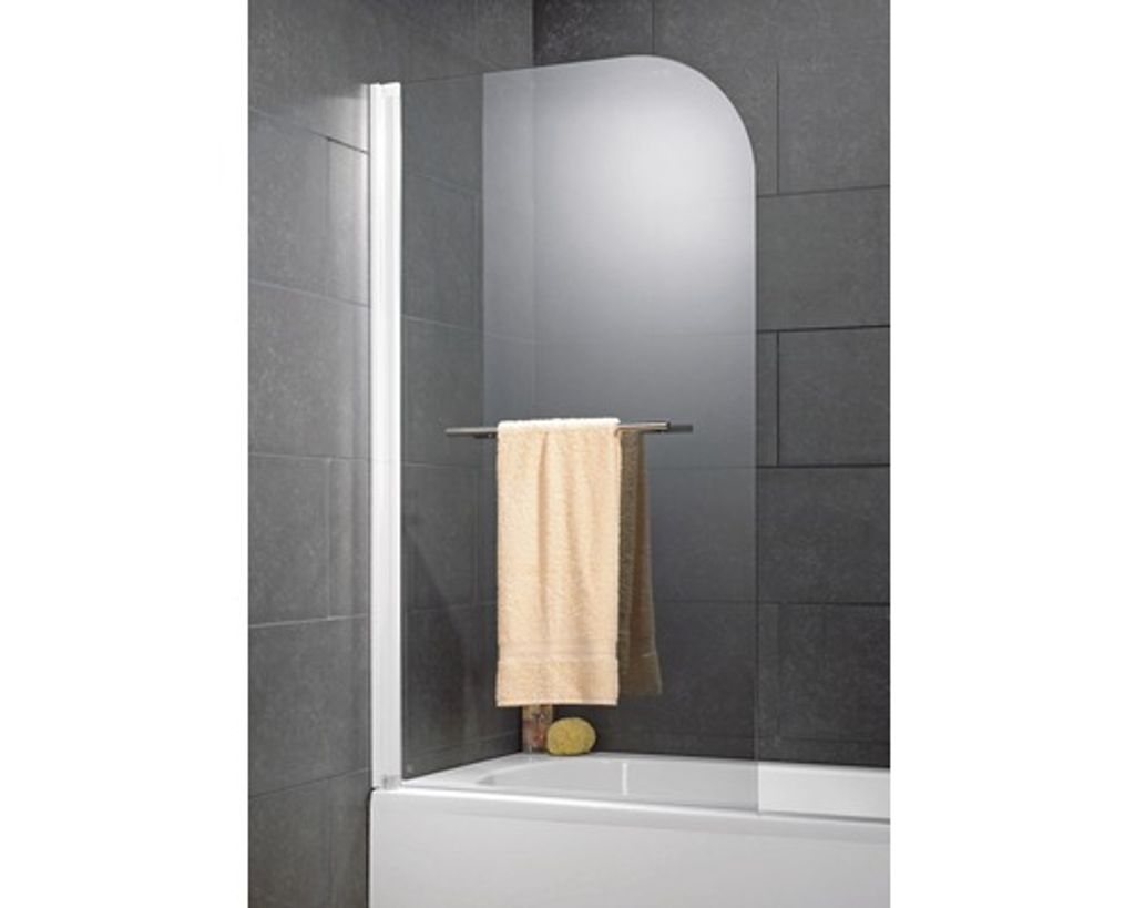 Badewannenaufsatz 1-teilig SCHULTE Komfort 80 x 140 cm Klarglas Profilfarbe weiß D2650 04 50 140
