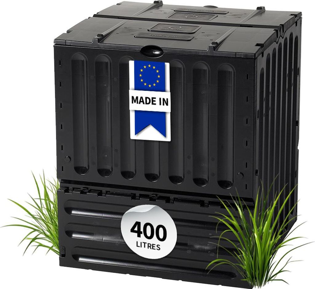 GARANTIA ECO-KING composteur 400 litres noir Image du produit 