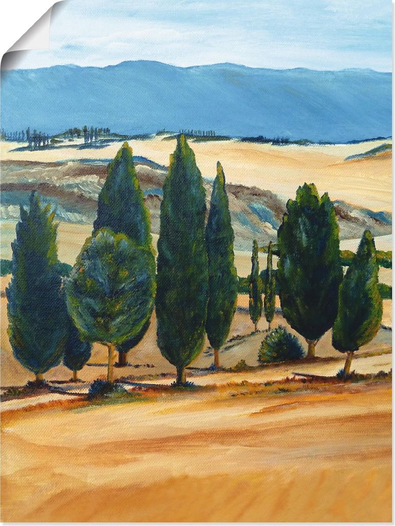 ARTland Poster Sommer in der Toskana (Ausschnitt links) Größe: 30x40 cm