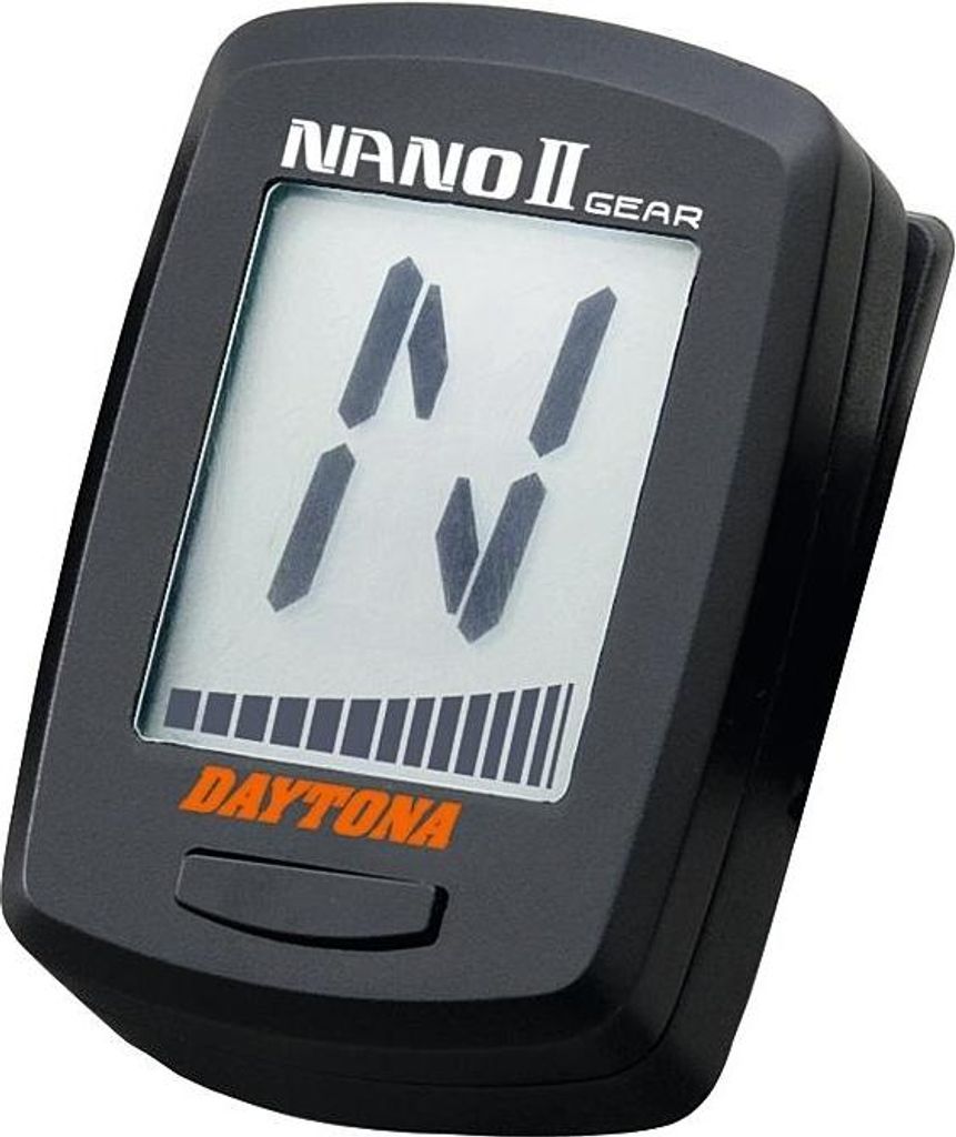 DAYTONA Ganganzeige "Nano 2" Bis 8 Gänge, Anschlus Gehäuse schwar