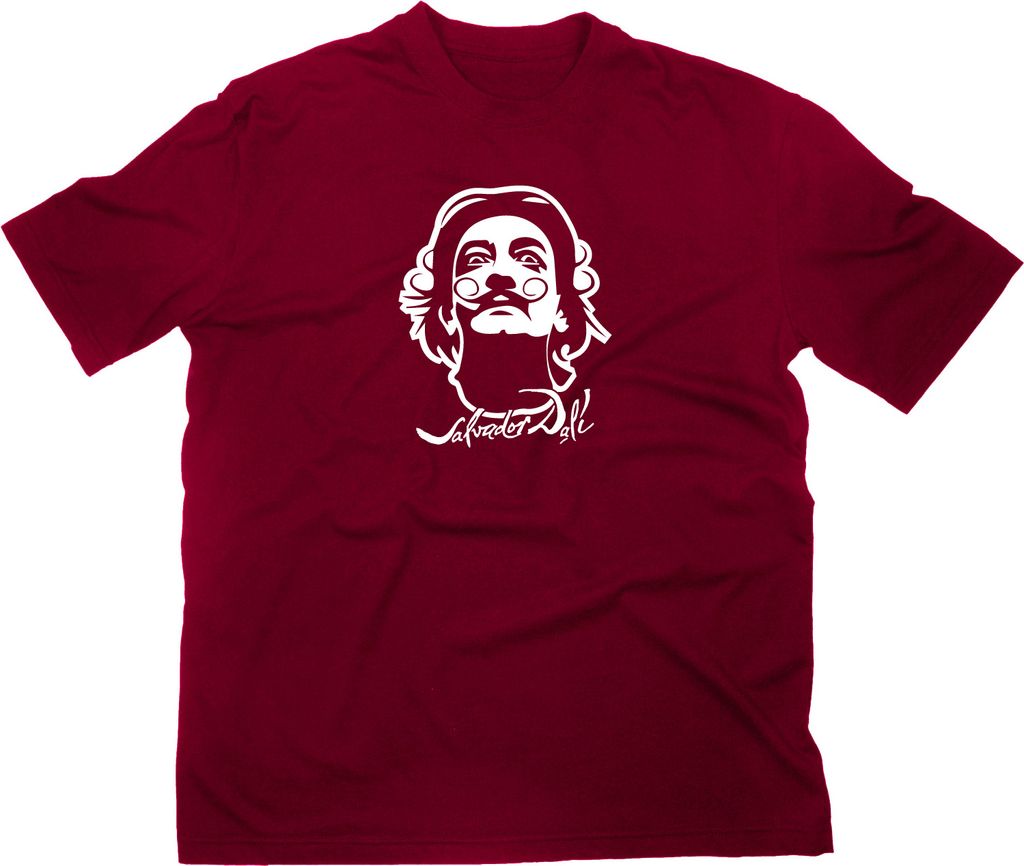 Styletex23 T-Shirt Salvador Dali, maroon, M