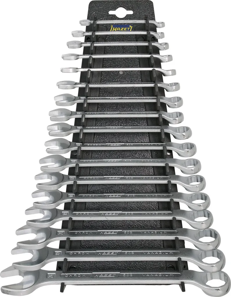 HAZET 603/17H Jeu de clés mixtes 17 pièces 6-24 mm à profil traction