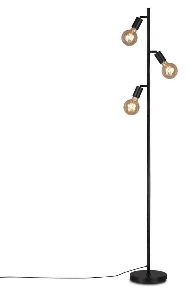 Stojaca lampa Briloner Kuglo 3xE27 10 W čierna Obrázok produktu 