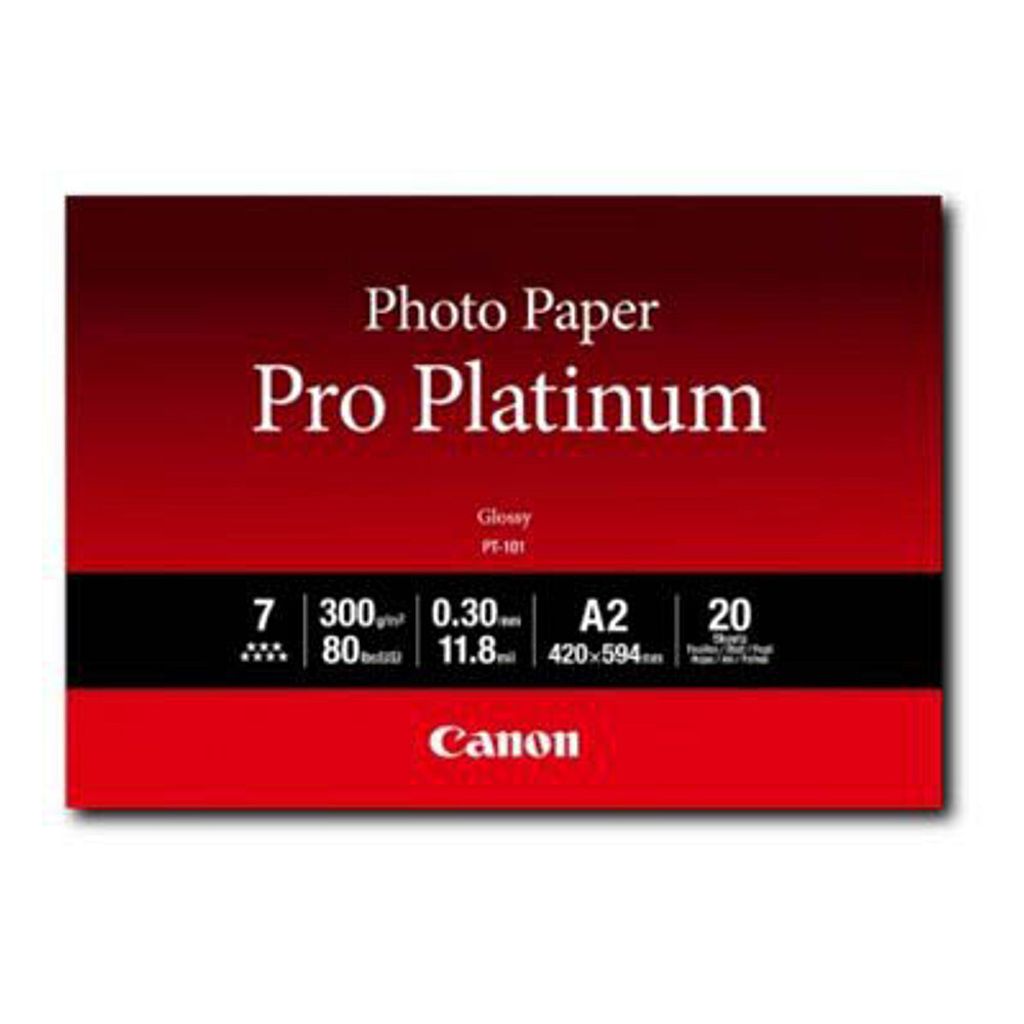 Canon PT-101 A 2, 20 Blatt Photo Paper Pro Platinum 300 g Zdjęcie produktu 
