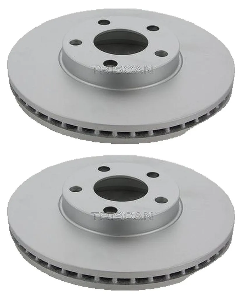 Paire de Disques de Frein Avant Ventilés 282mm pour VW PASSAT et Variantes