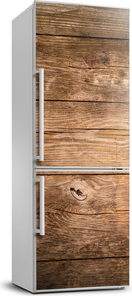 Tulup Kühlschrankdekoration - 70x190 cm - Aufkleber auf dem Kühlschrank - Holzuntergrund