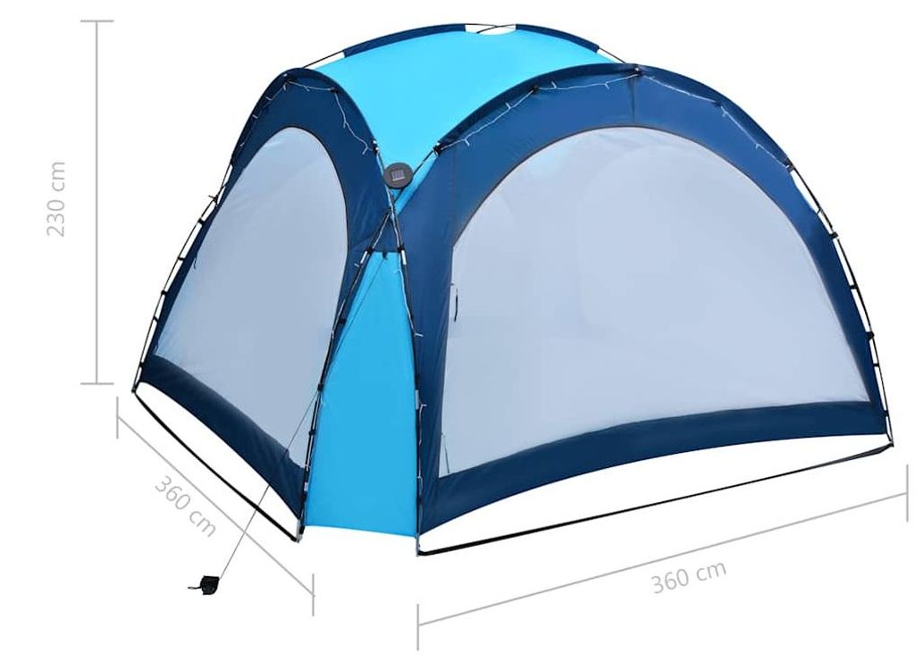 vidaXL Partytent met LED-verlichting en 4 zijwanden, Productafbeelding 