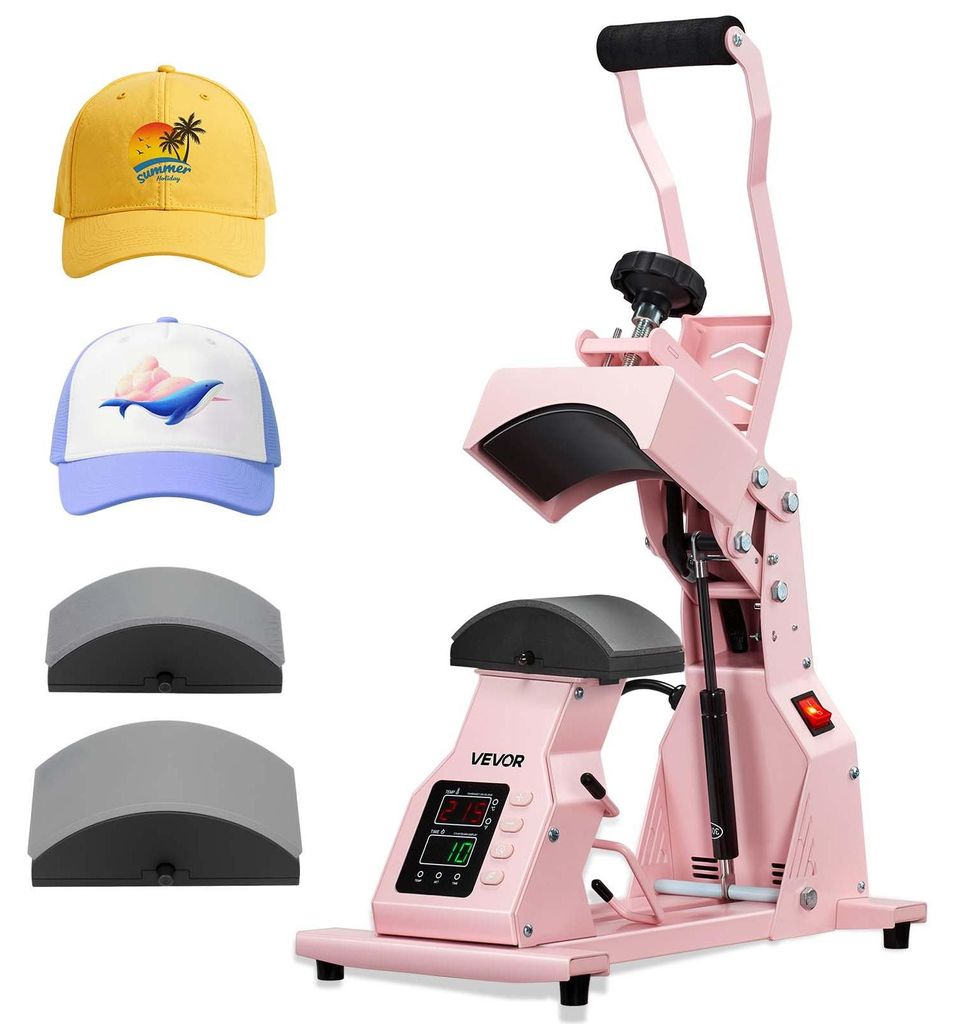 VEVOR pressa per cappelli con 2 piastre intercambiabili Immagine del prodotto 