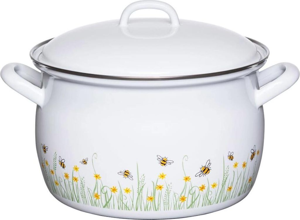 Riess Fleischtopf mit Deckel 22cm 4.5Liter Biene Produktbild 