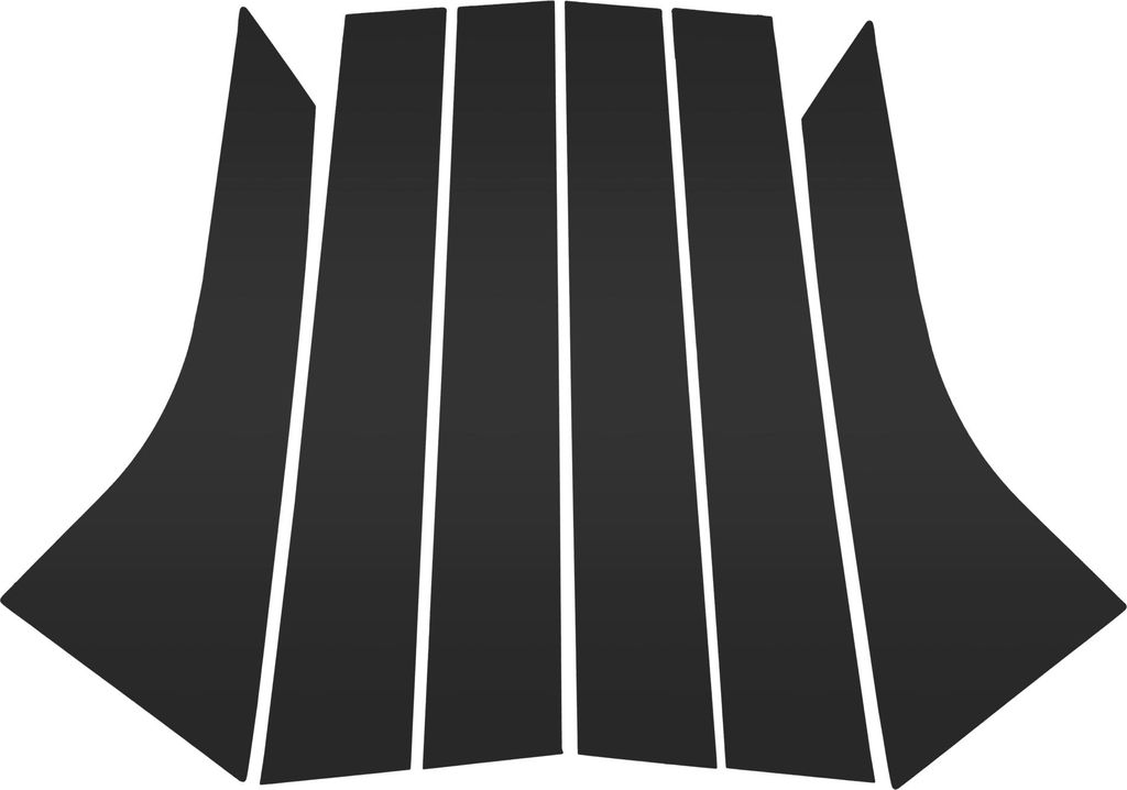 Türpfosten Fensterschutz Anti-Kratz-Aufkleber Pfosten Außenabdeckung für Ford Focus 2008-2011 Schwarz