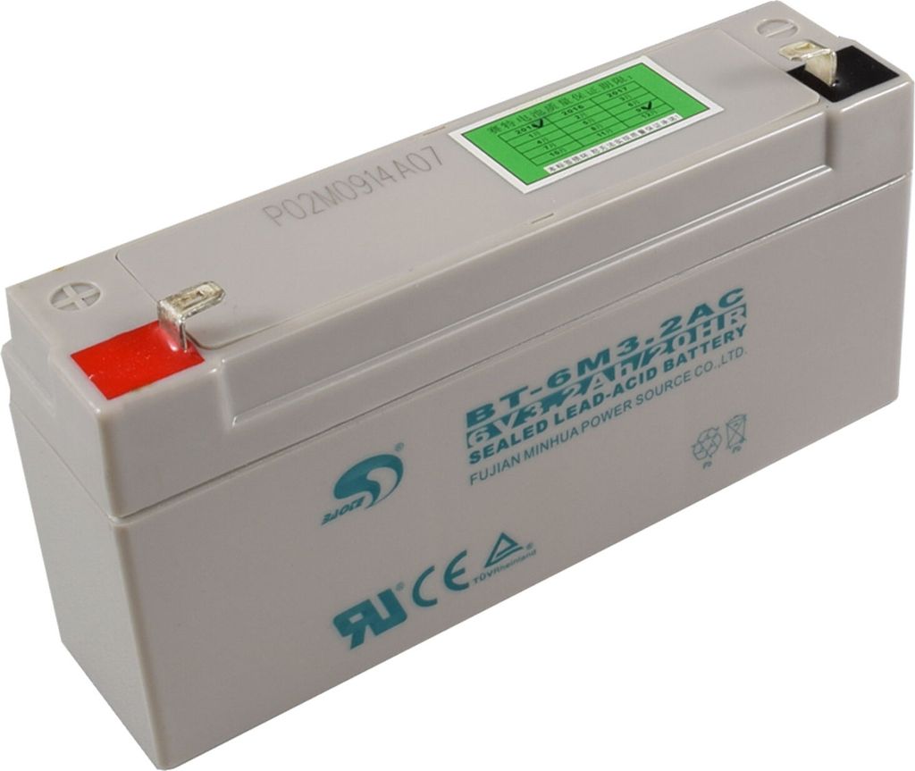 Agora-Tec® Blei Gel Akku 3.5W-BL 6 Volt 3,2 Ah Produktbild 