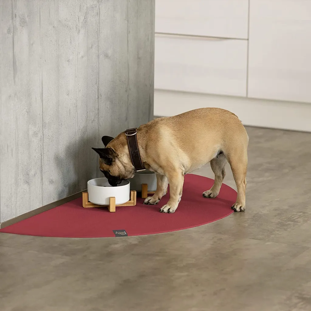 SANOZOO® Tappeto per Ciotole Rosso 80x160cm Oeko-Tex | Shop Online