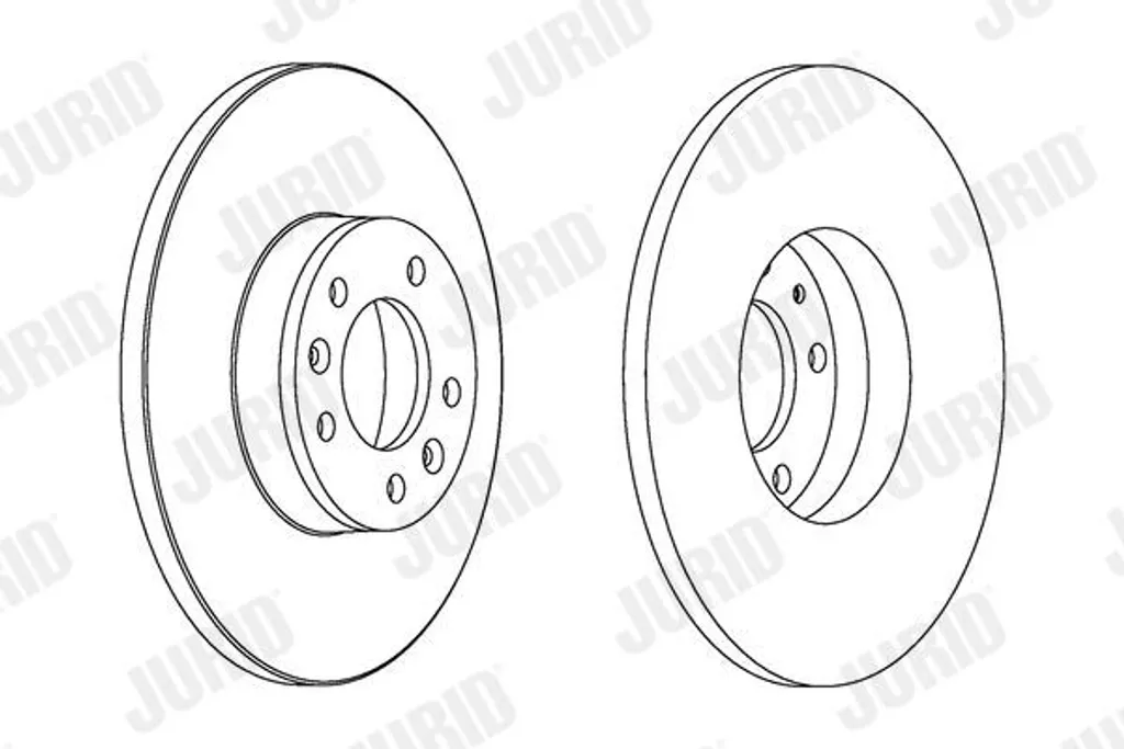 2x Disques de Frein JURID 562525JC pour FIAT Scudo 290mm Haute Qualité