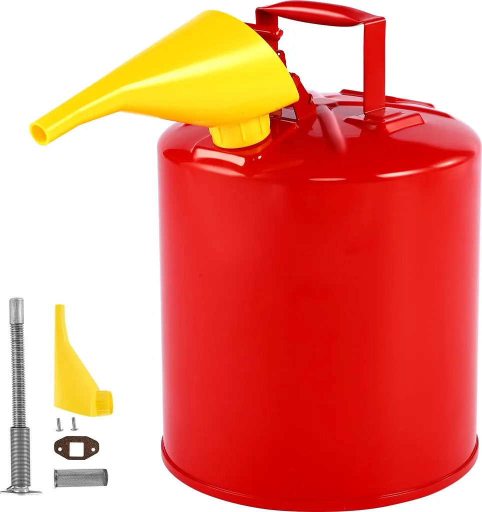 Tanica Sicurezza 19L SucceBuy: Metallo Tipo I per Benzina con Imbuto