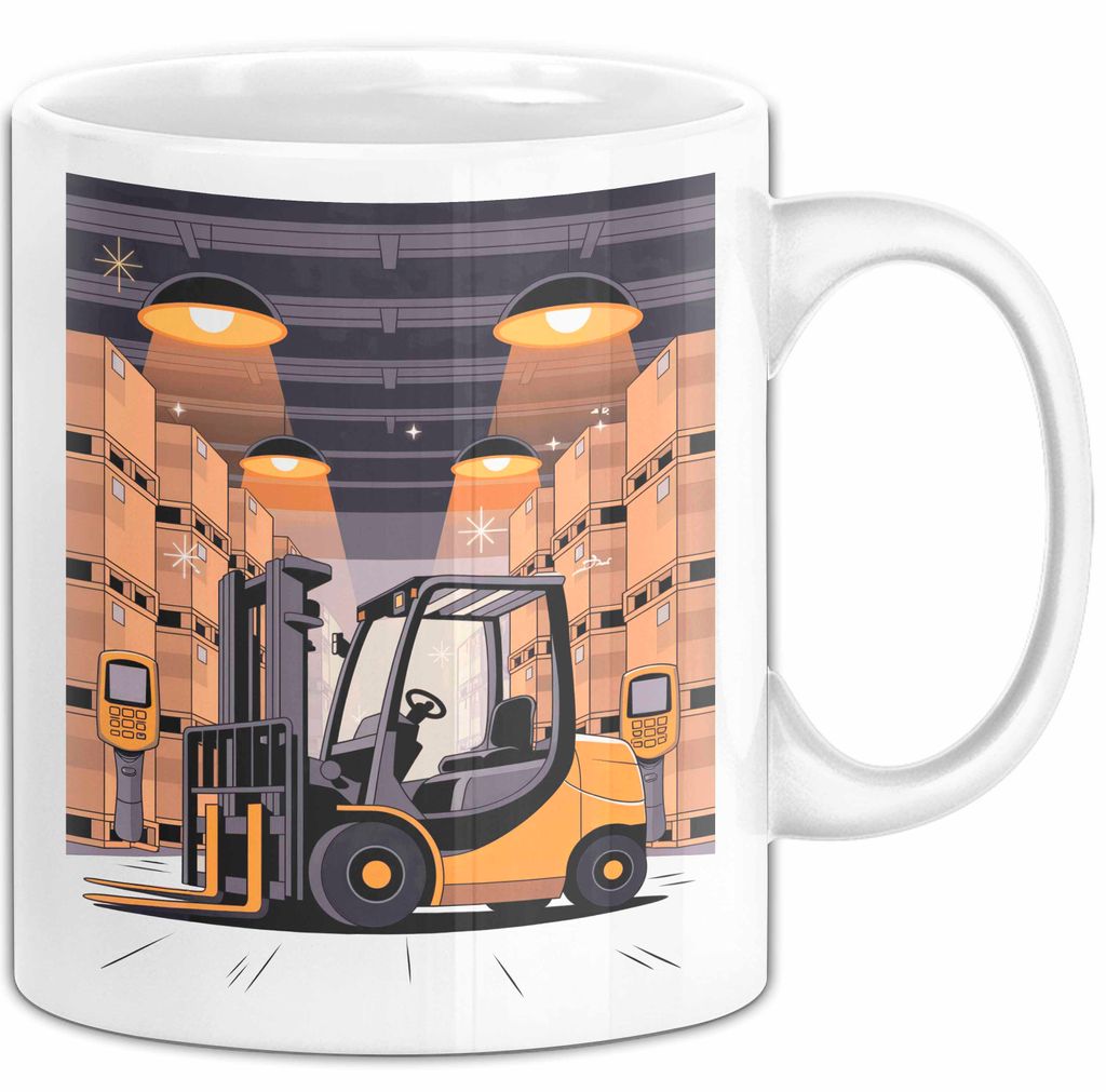 Lagerarbeiter Tasse Geschenk Lustige Geschenkidee Spruch Für Lieferketten Stars (Weiß)