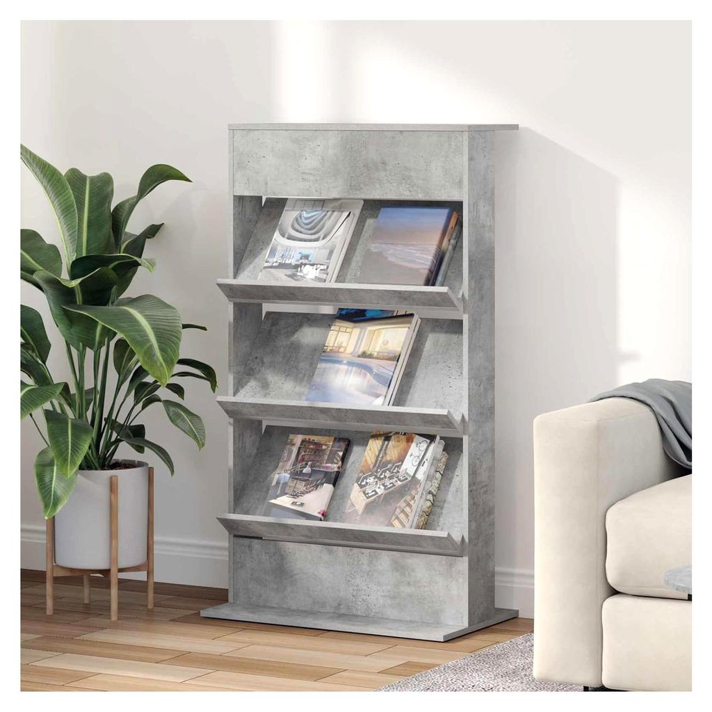 Zeitschriftenständer aus Holzwerkstoff | Moderner Organizer für Wohnzimmer, Büro und Schlafzimmer