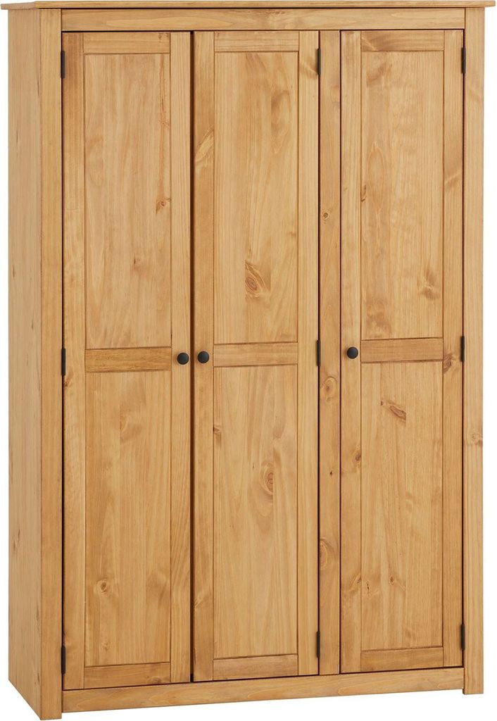 Kleiderschrank CANCUN - Massiver 3-türiger Produktbild 1
