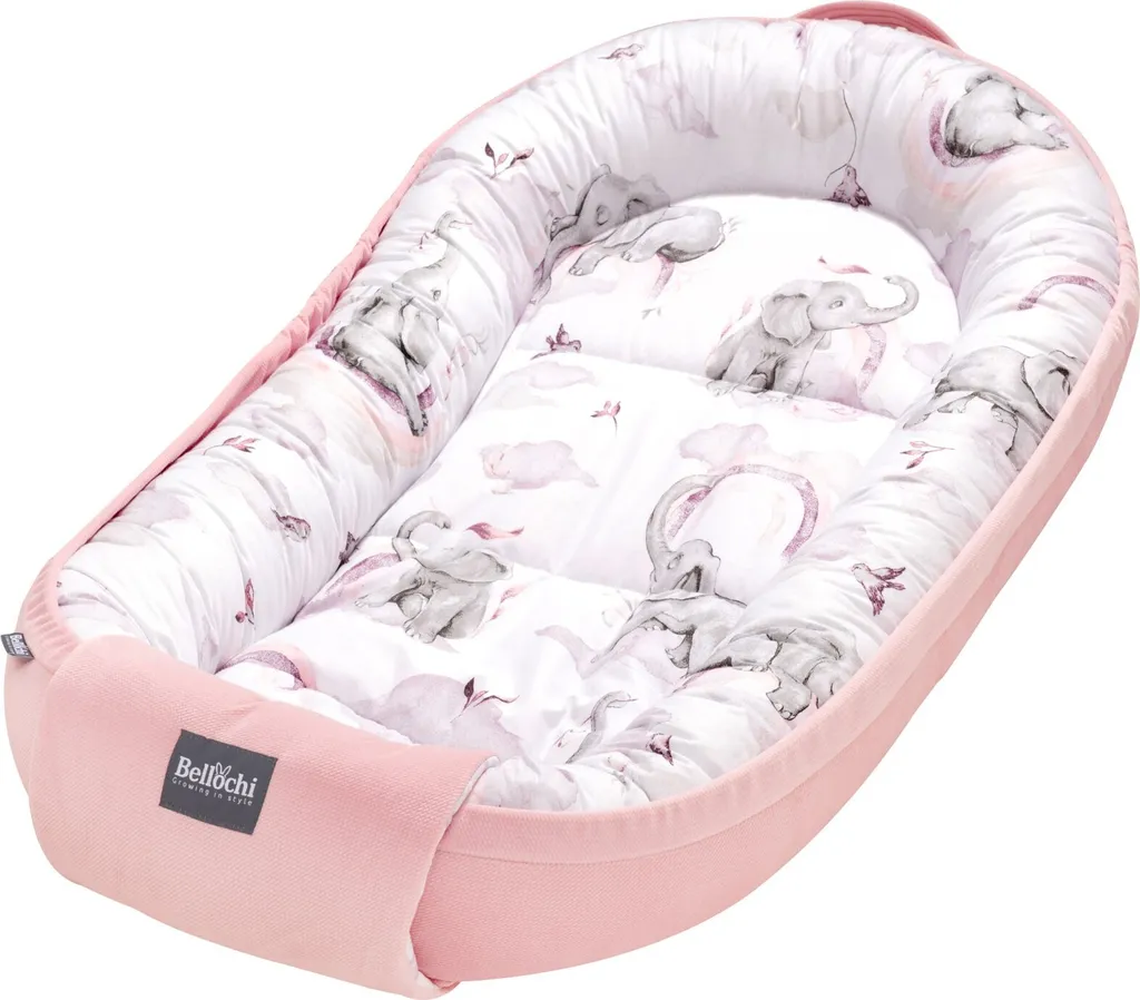 Nid d'Ange Bébé Idéal Cododo et Voyage - Velours et Coton 90x60x12cm