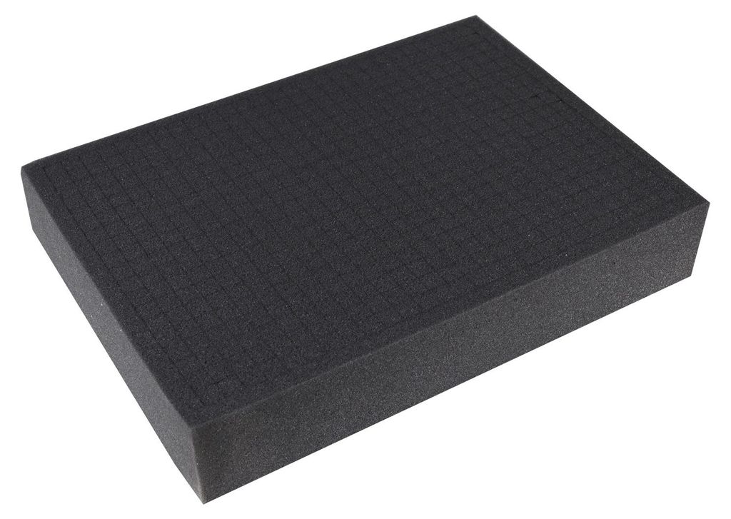 Rasterschaumstoff von HMF mit den Maßen 440 x 315 mm und 80 mm Höhe