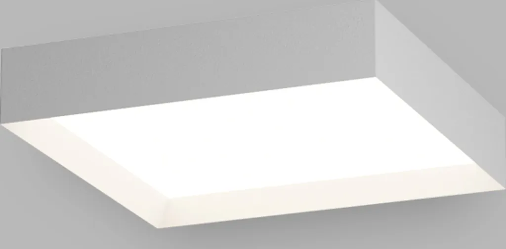 Luminaire de Plafond Carré MILO LED Blanc 30W avec Teinte de Lumière Réglable
