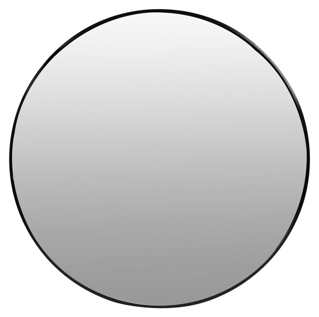 Miroir mural rond de 80 cm, suspendu, style moderne, cadre Image du produit 