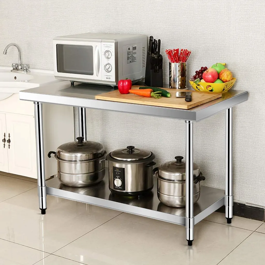 Table Inox Stable pour Cuisine : Fini le Manque de Place et de Stabilité