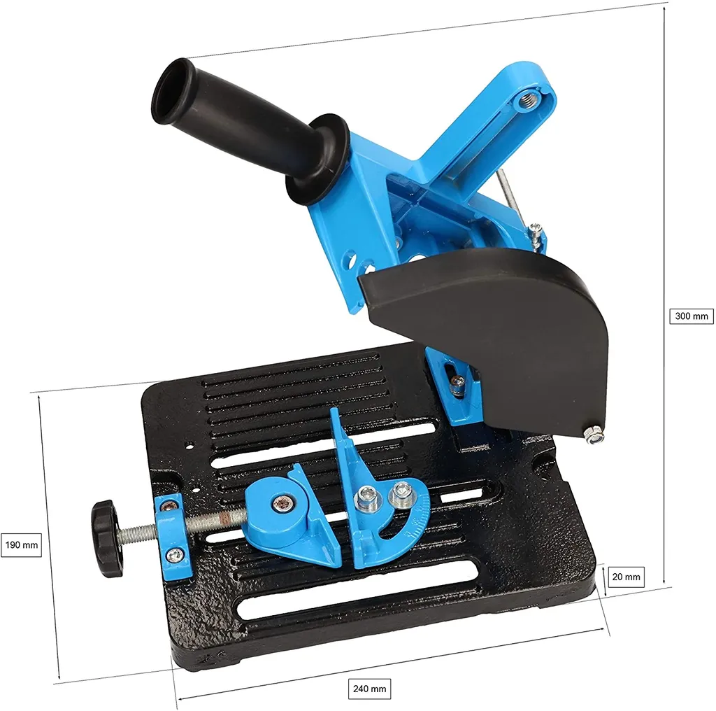 Support Meuleuse d'Angle Ø 125 mm Stable avec Mors de Serrage Rapide