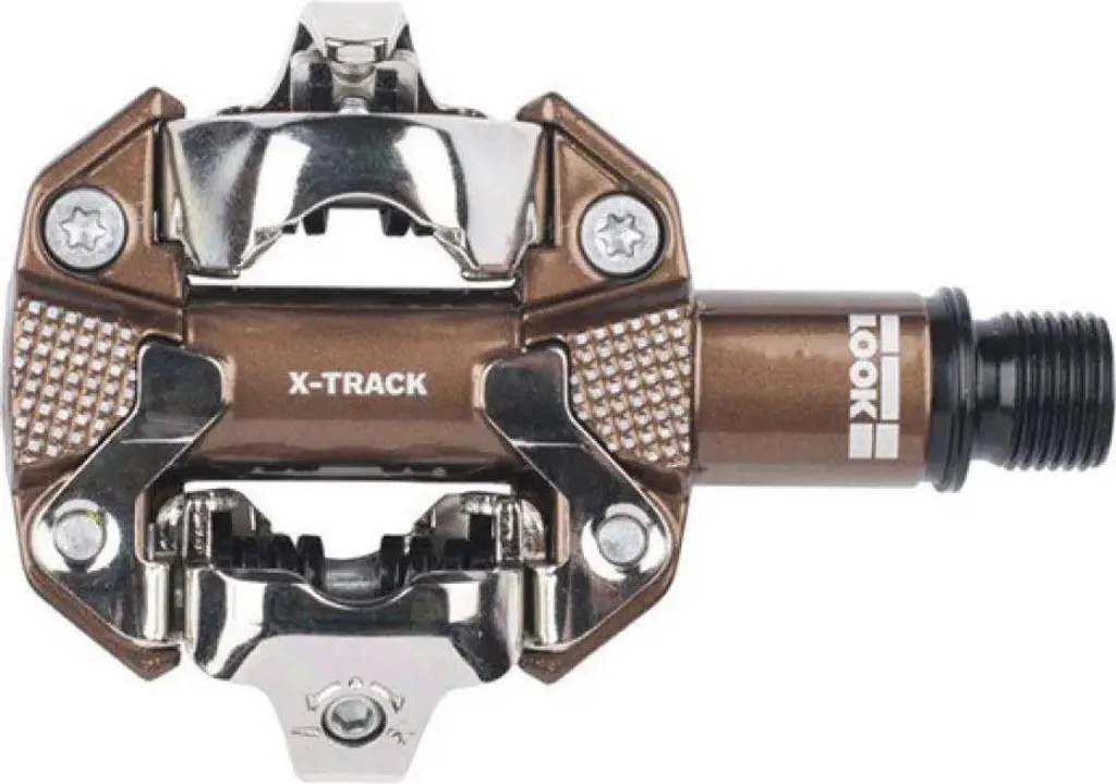 Pédales Automatiques LOOK X-TRACK GRAVEL pour Vélo Tout-Chemin Brun