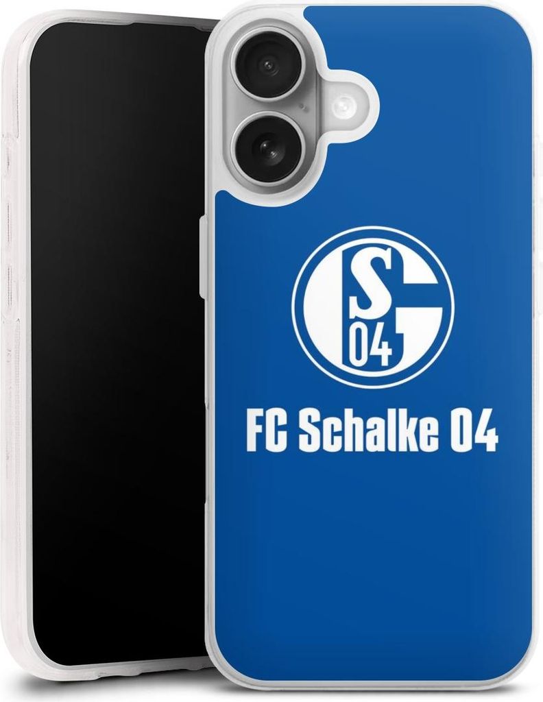 DeinDesign Handyhülle für Apple iPhone 17 Silikon Hülle Case Smartphone Schutzhülle FC Schalke 04 Logo Offizielles Lizenzprodukt