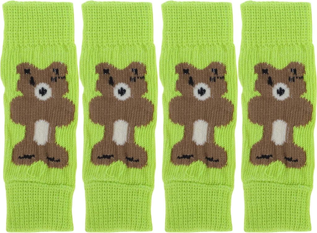 Pack of 4 Hundebeinwärmer Winter Weiche Warme Gestrickte Hundebeinsocken Hundebeinschützer Gelenkschutz Geeignet Für Kleine Hunde Kätzchen Welp...