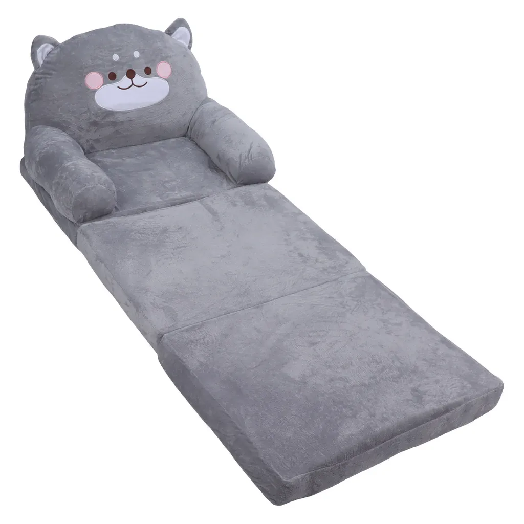 Canapé enfant modulable gris : la solution douce contre les siestes difficiles - 2