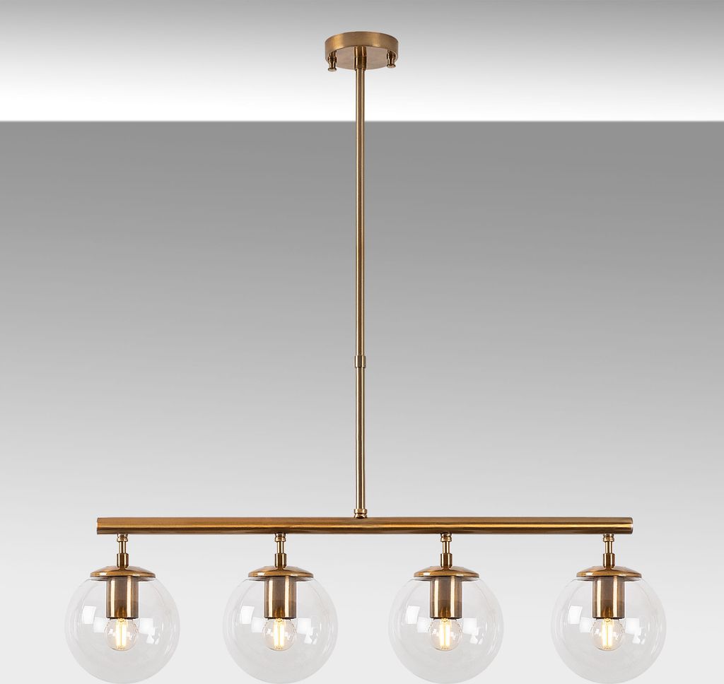 Opviq, Fazli- Fazli FLG, Jahrgang, Kronleuchter, 70 x 15 x 43-87 cm, Metallkörper