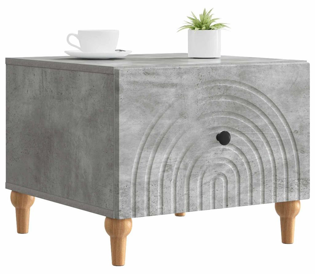 vidaXL Couchtisch Betongrau 49 x 50 x 40 cm Holzwerkstoff