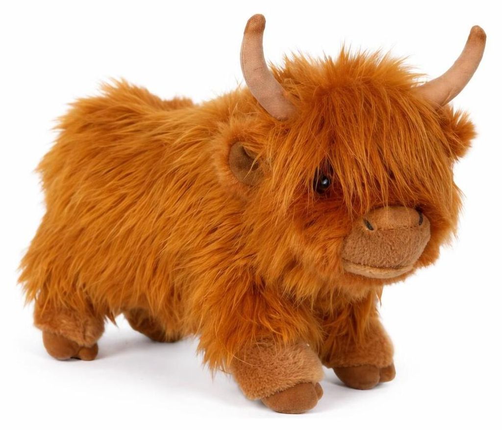 Heunec Scottish Highlander Stofftier - 30 cm - braun - Plusch - Pluschtier