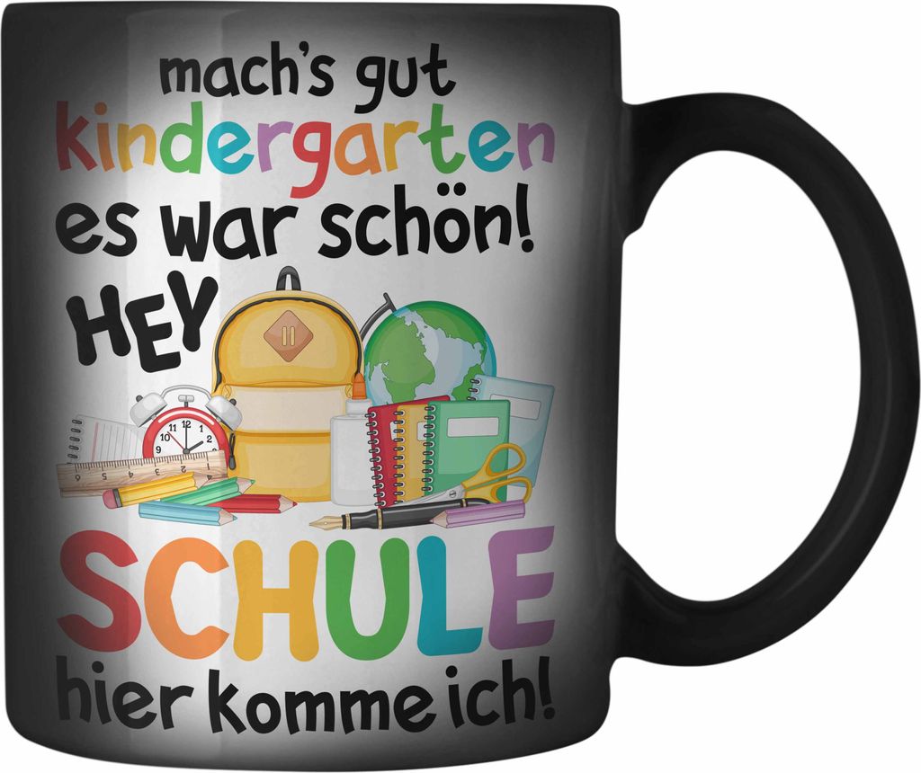 Trendation - Schulkind 2023 Einschulung Mädchen Junge Geschenk Schultüte Farbwechsel Zauber-Tasse Schulstart Erster Schultag Schuleinführung Sch...