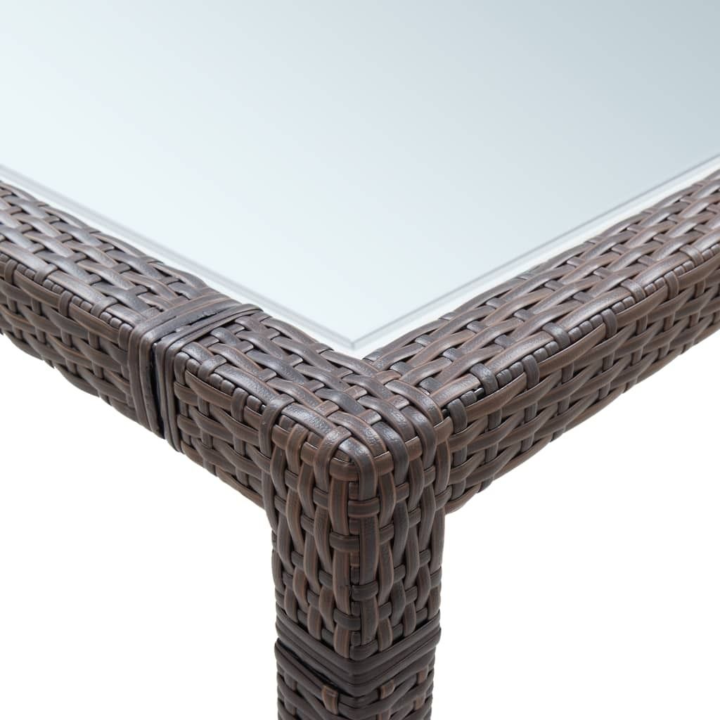 "im Sonderangebot"Esstisch/Outdoor Tisch - Garten-Esstisch - moderne Design - Balkontisch - Braun 200×200×74 cm Poly Rattan DEMöbel 9345241