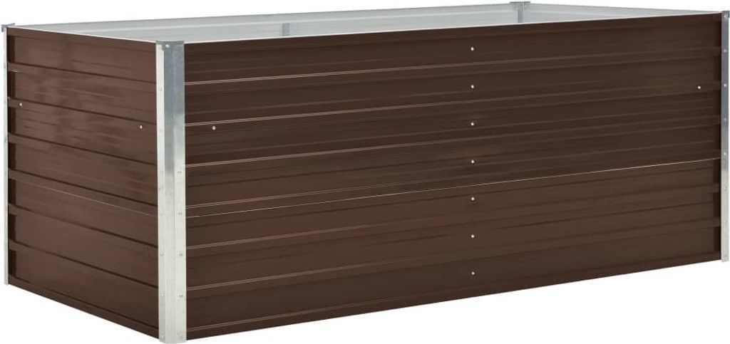 vidaXL Podwyższone łóżko 160 x 80 x 45 cm Stal ocynkowana Zdjęcie produktu 