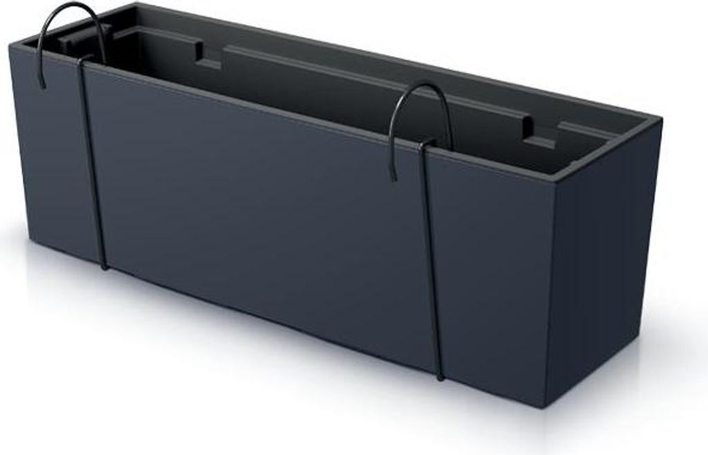 Prosperplast Blumenkasten URBI CASE W Anthrazit 58 cm